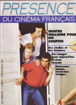 PRESENCE DU CINEMA FRANCAIS magazine side cover Issue 1 January-February 1986