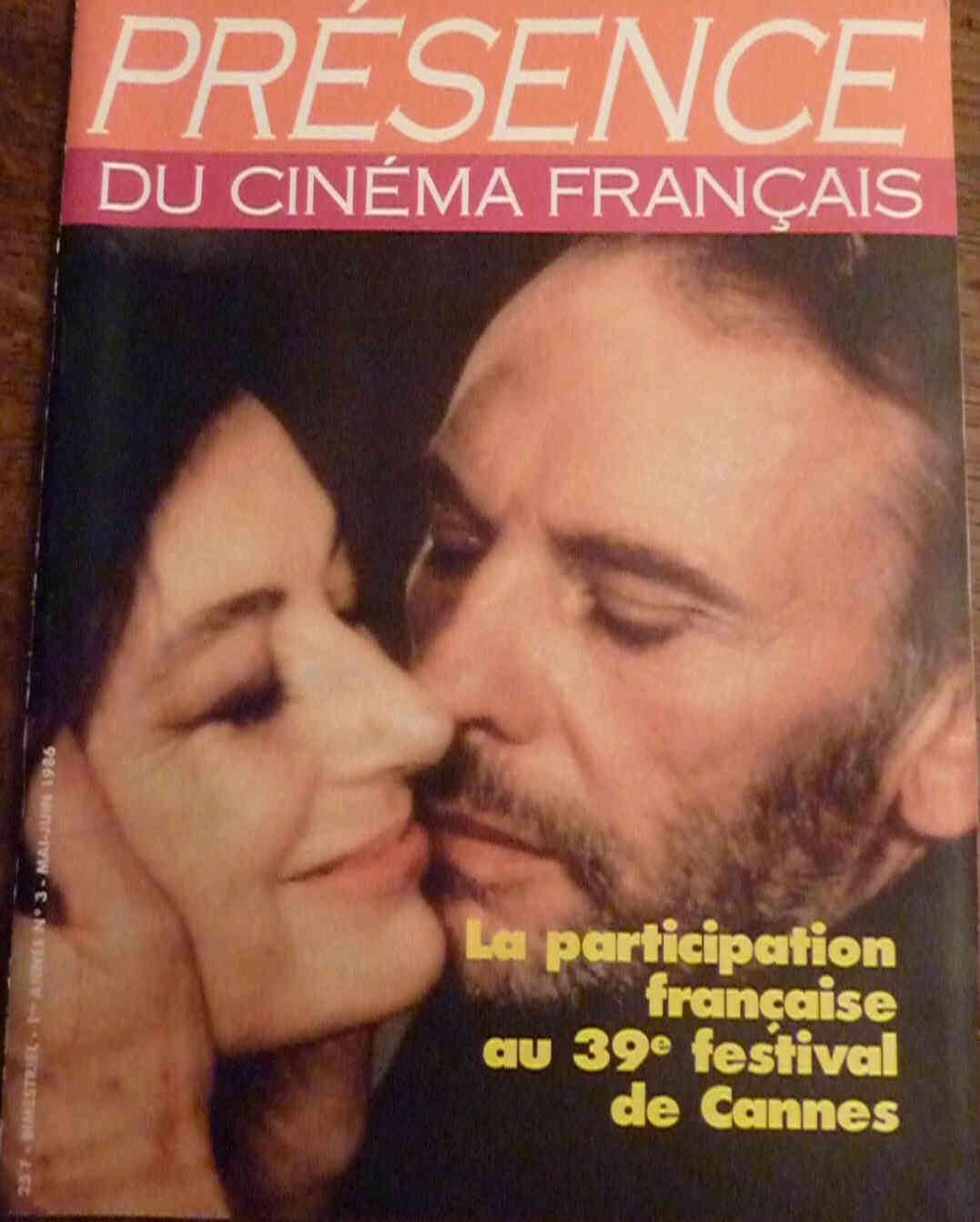 PRESENCE DU CINEMA FRANCAIS magazine side cover Issue 3 May/June 1986