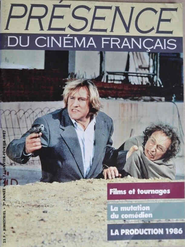 PRESENCE DU CINEMA FRANCAIS magazine side cover Issue 7 January 1987