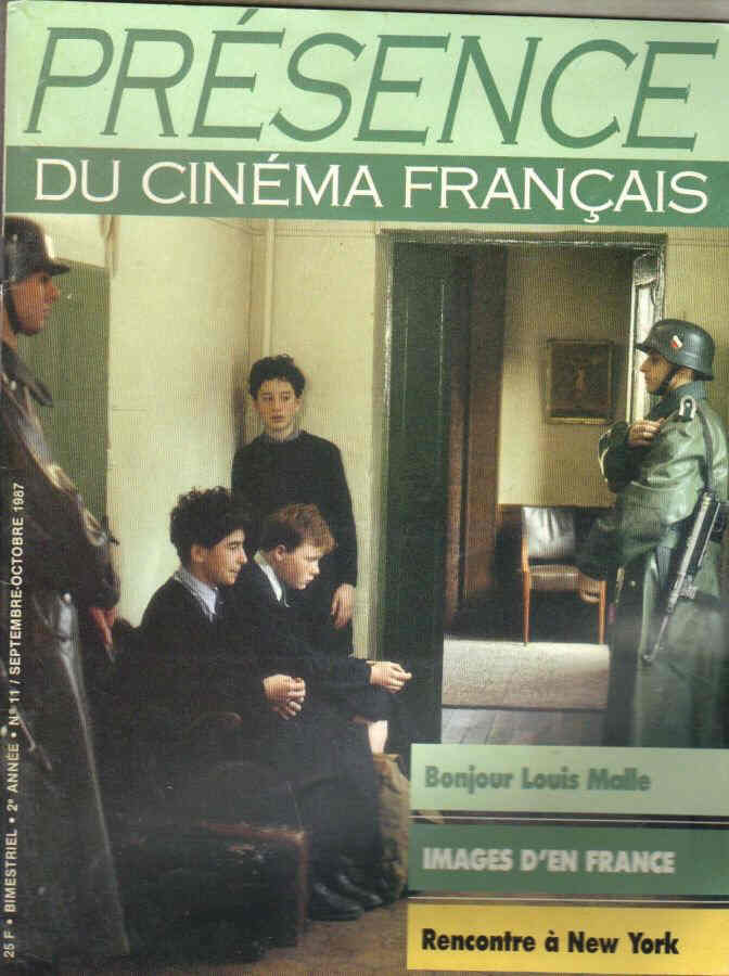 PRESENCE DU CINEMA FRANCAIS magazine side cover Issue 11  1987