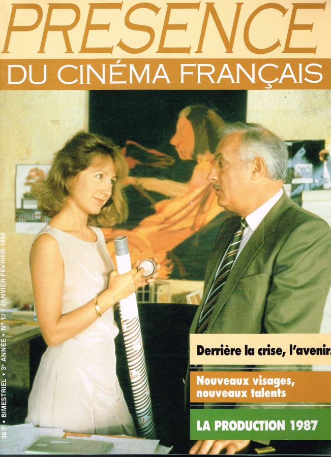 PRESENCE DU CINEMA FRANCAIS magazine side cover Issue 13 January/February 1988