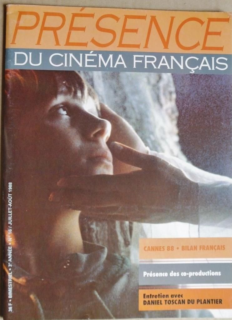 PRESENCE DU CINEMA FRANCAIS magazine side cover Issue 16  1988