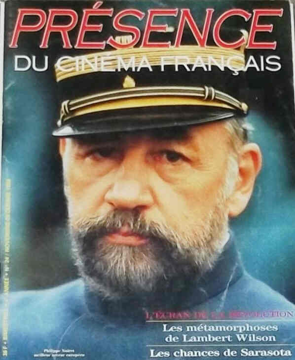 PRESENCE DU CINEMA FRANCAIS magazine side cover Issue 24  1989