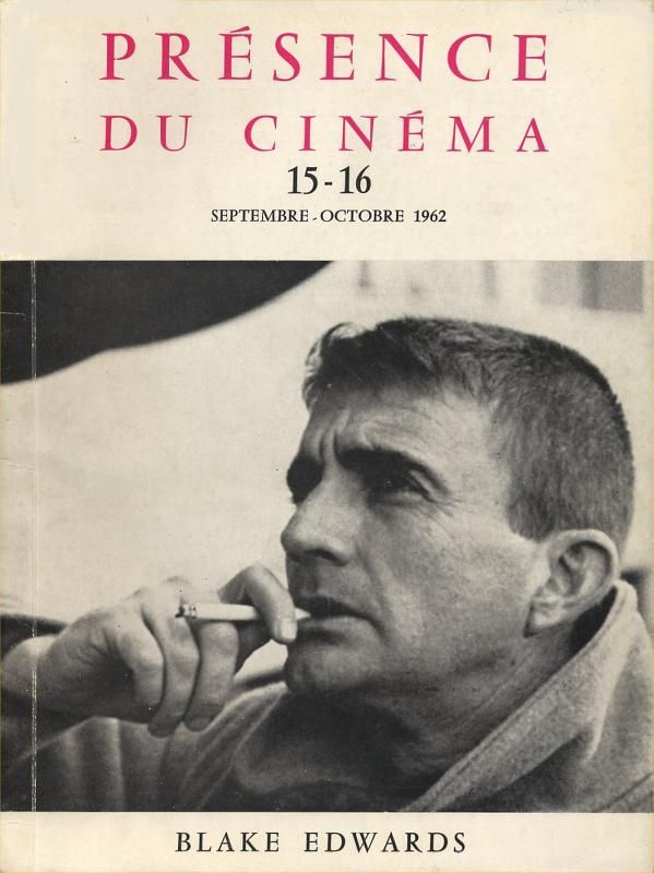 PRESENCE DU CINEMA magazine side cover Issue 15/16 September/October 1962