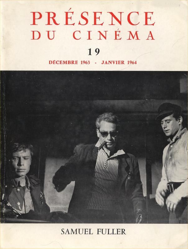PRESENCE DU CINEMA magazine side cover Issue 19 December 1963