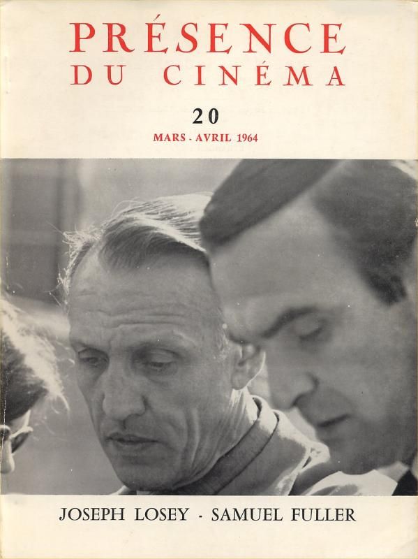 PRESENCE DU CINEMA magazine side cover Issue 20 March/April 1964
