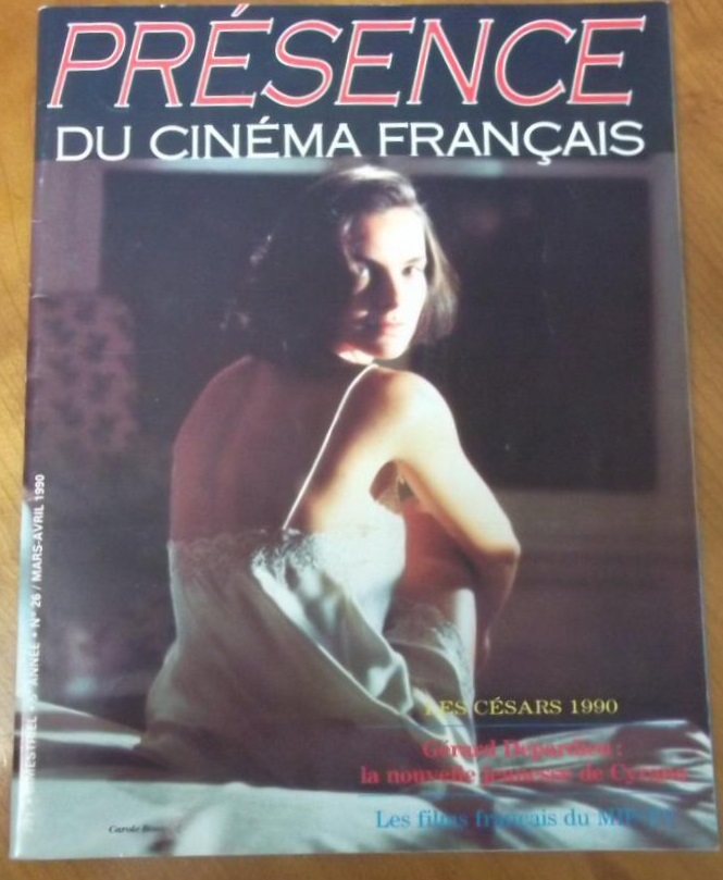 PRESENCE DU CINEMA FRANCAIS magazine side cover Issue 26  March/April 1990