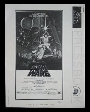 20TH CENTURY FOX PRESSBOOK magazine side cover   1977