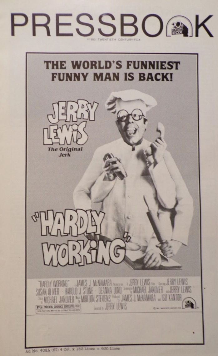 20TH CENTURY FOX PRESSBOOK magazine side cover   1980