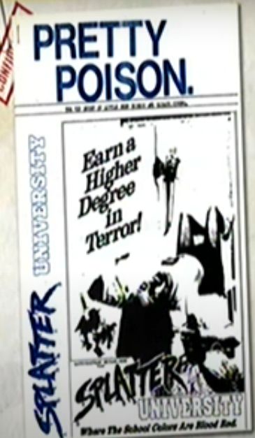 PRETTY POISON magazine side cover Issue 1   1991