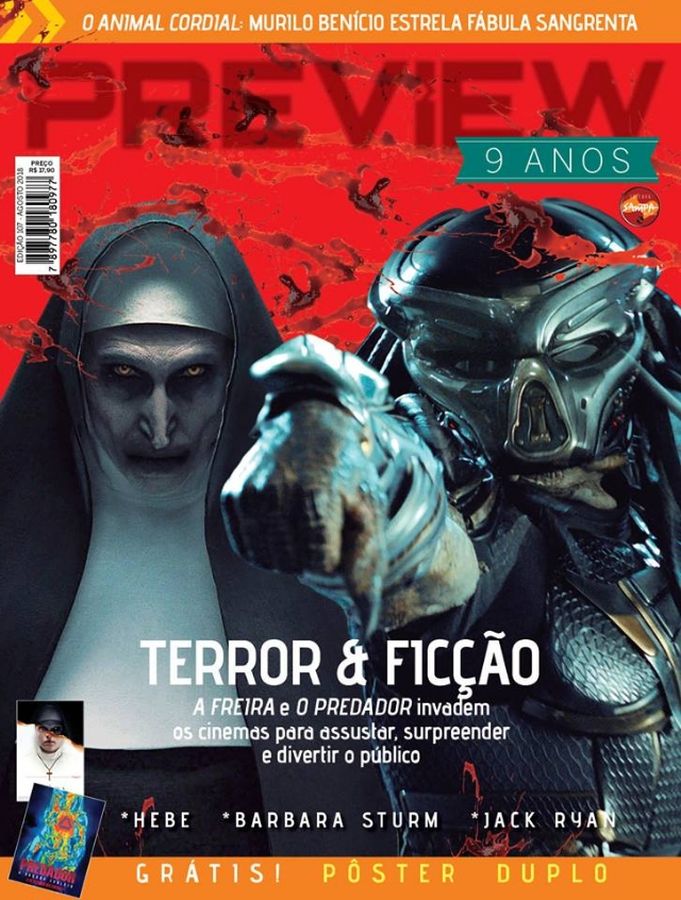 PREVIEW (Br) magazine side cover Issue 107  August 2018
