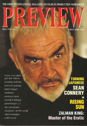 PREVIEW magazine side cover Issue 2 March/April 1993