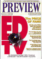 PREVIEW magazine side cover Issue 38 March/April 1999