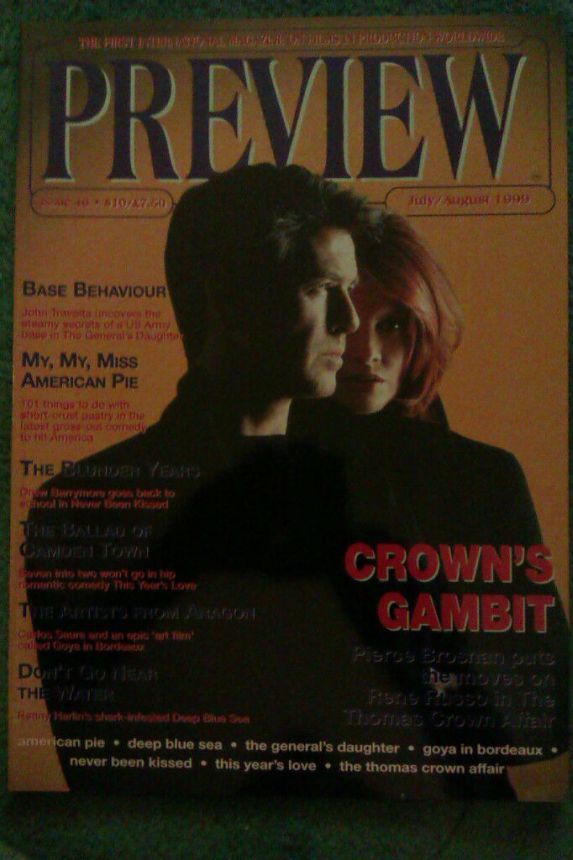 PREVIEW magazine side cover Issue 40 July/August 1999