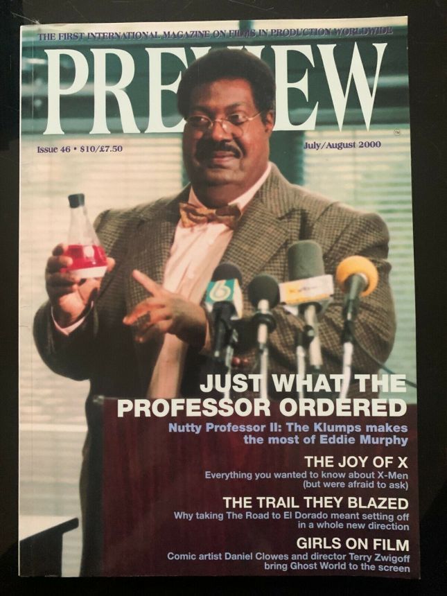 PREVIEW magazine side cover Issue 46 July/August 2000