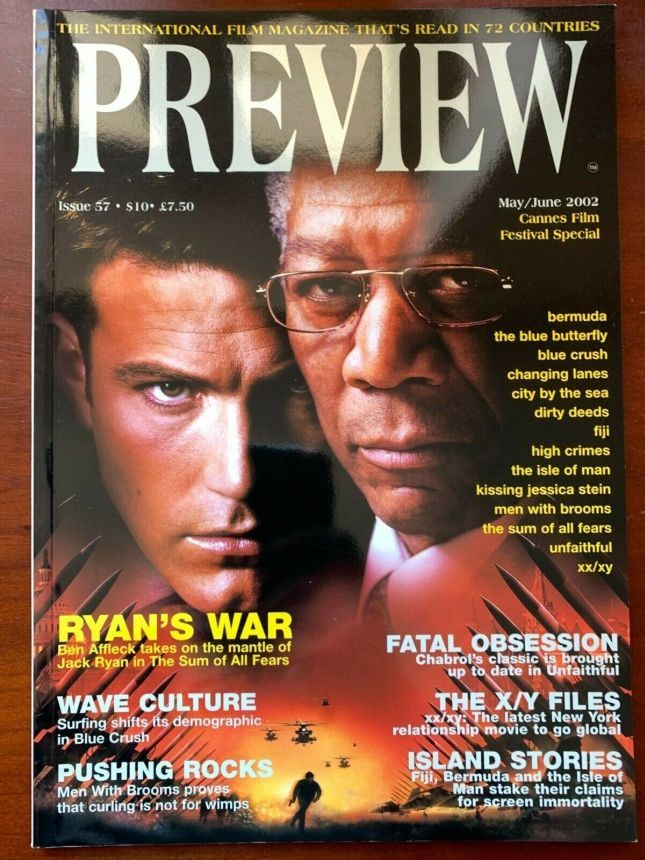 PREVIEW magazine side cover Issue 57 May/June 2002