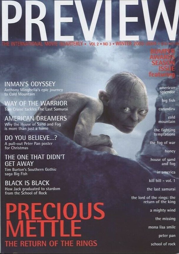 PREVIEW magazine side cover Issue 61 Winter 2004