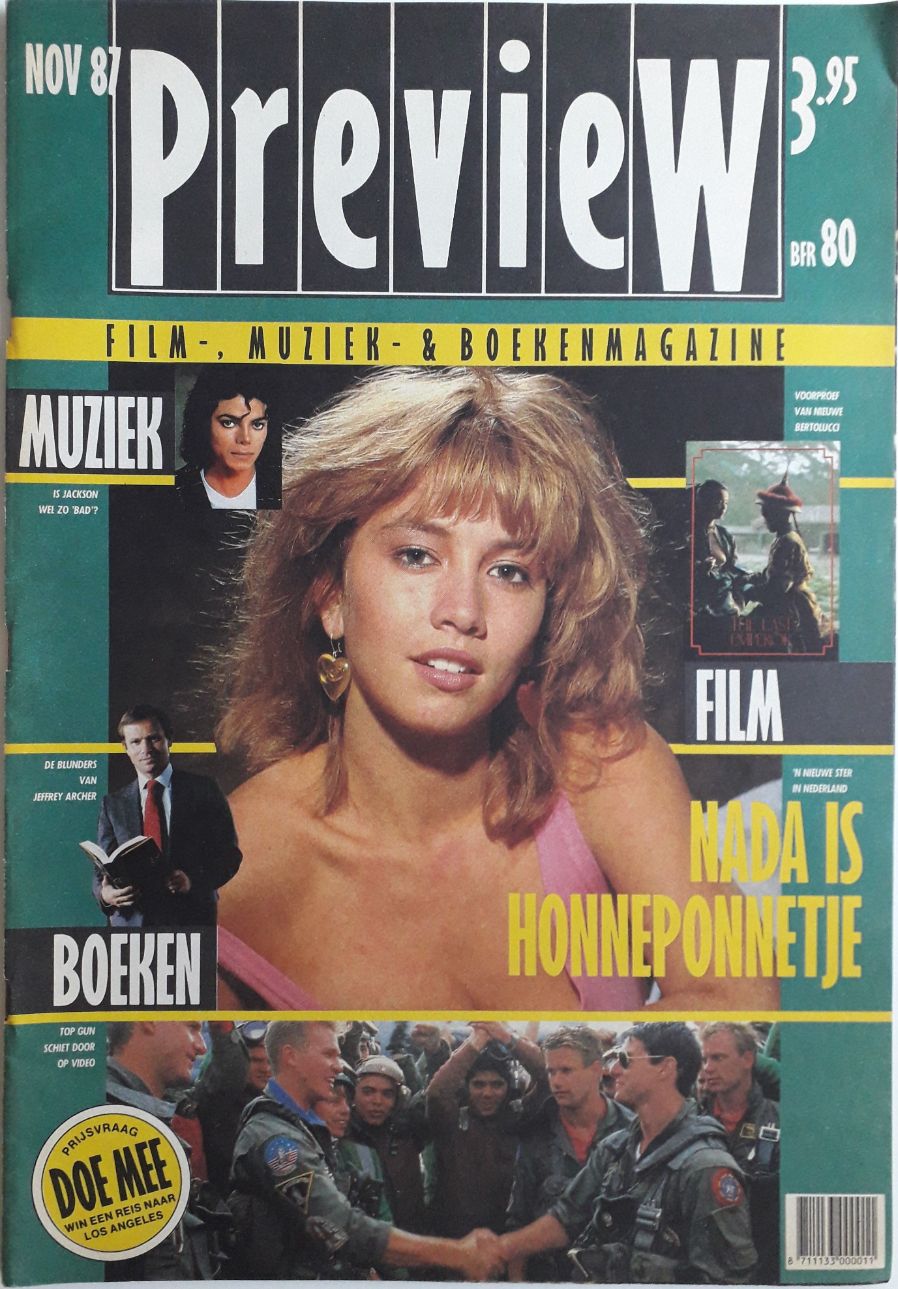 PREVIEW (NL) magazine side cover  November 1987