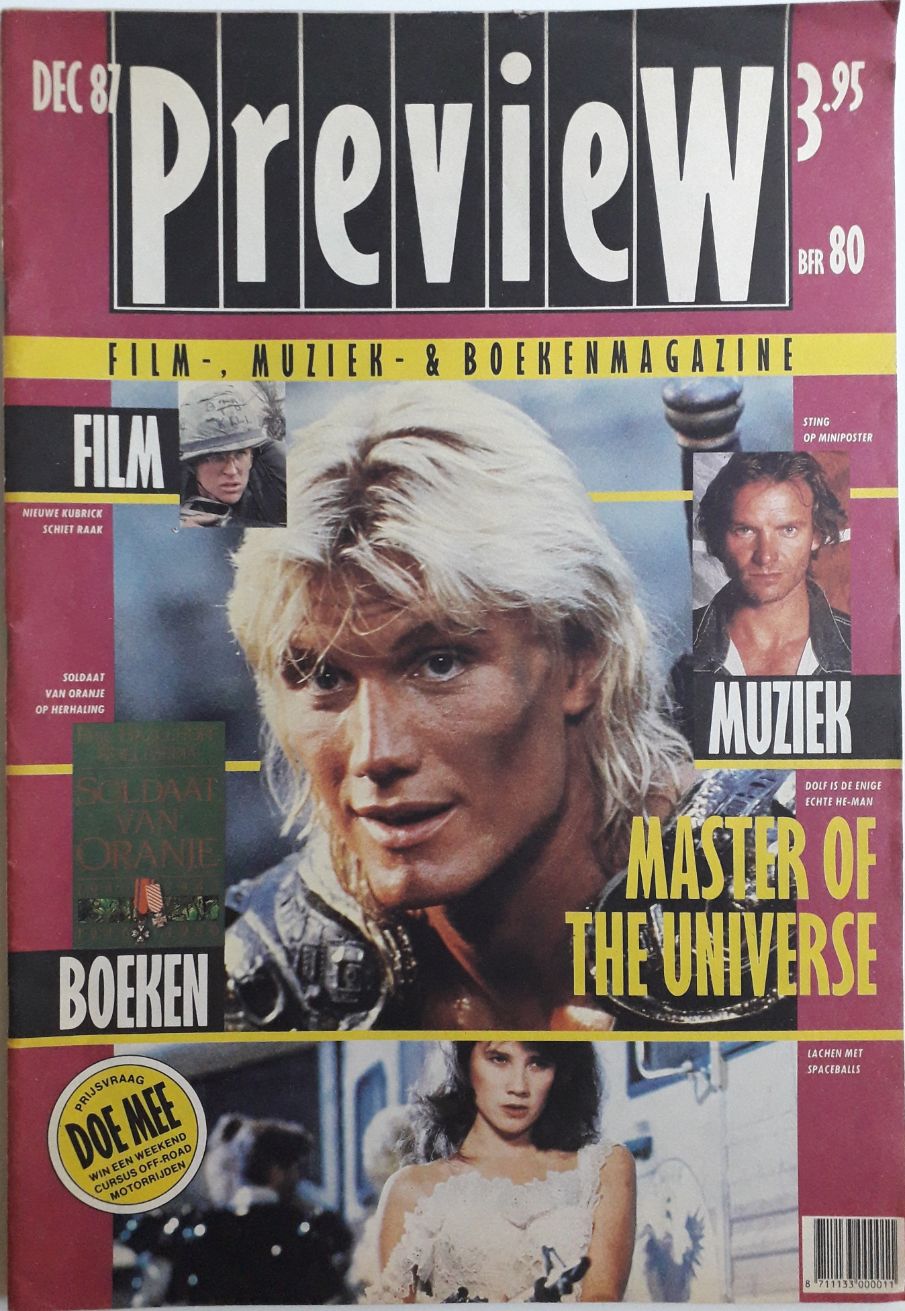 PREVIEW (NL) magazine side cover  December 1987
