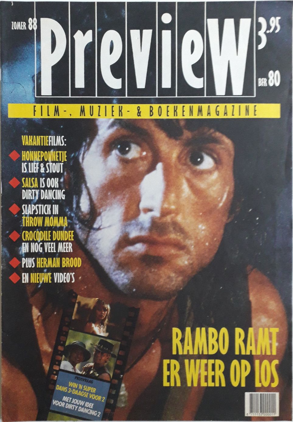 PREVIEW (NL) magazine side cover Summer 1988