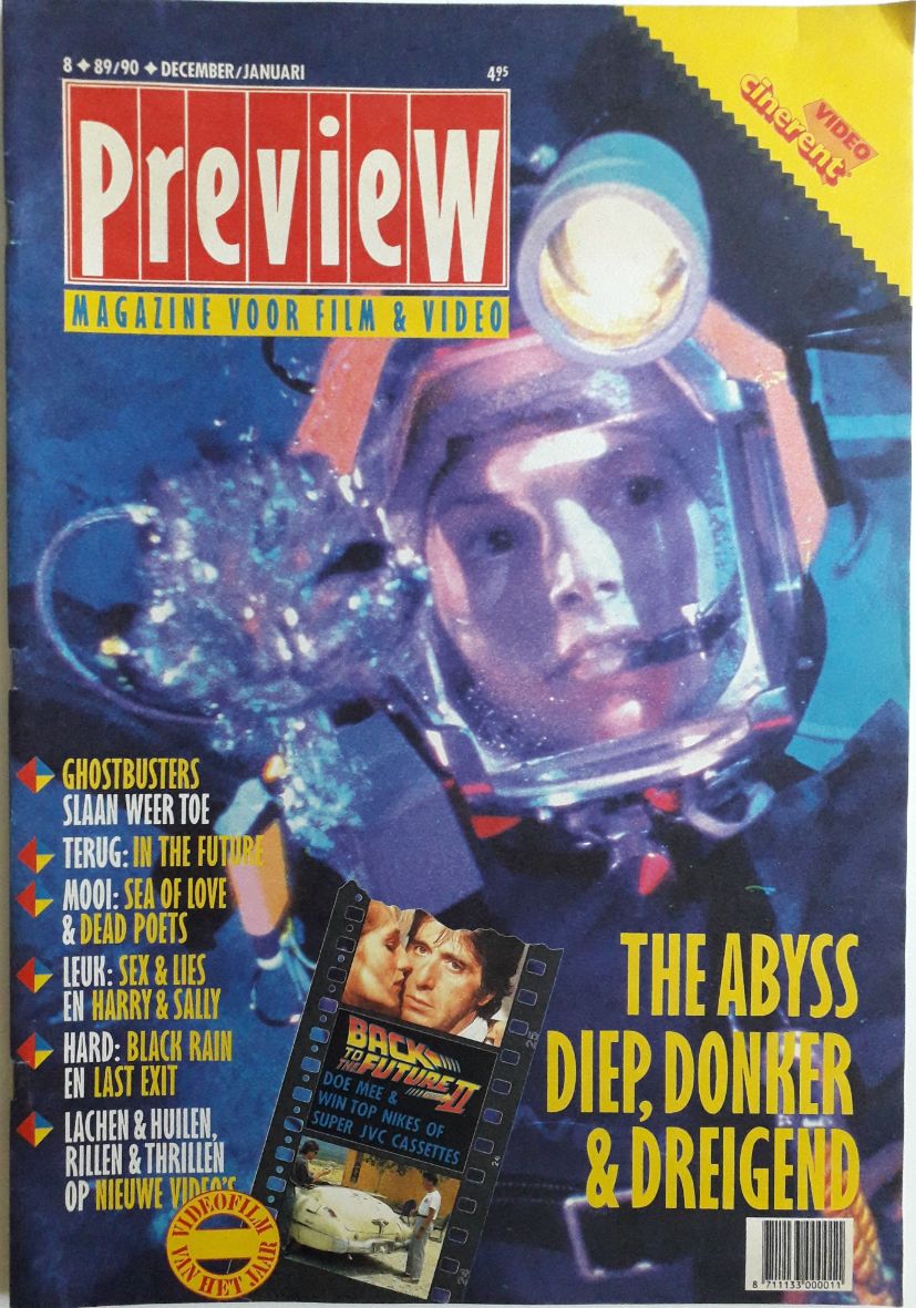 PREVIEW (NL) magazine side cover  December 1989/ January 1990 