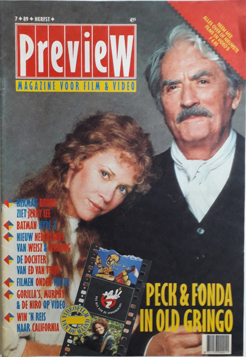 PREVIEW (NL) magazine side cover Issue 7 Autumn 1989