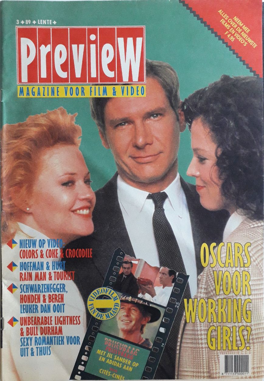 PREVIEW (NL) magazine side cover Issue 3 Spring 1989