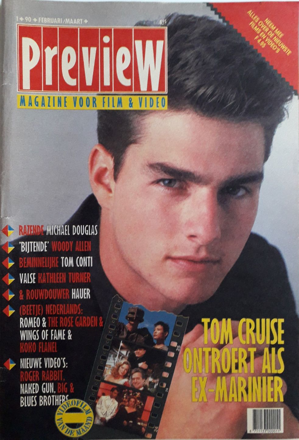 PREVIEW (NL) magazine side cover  February/March 1990