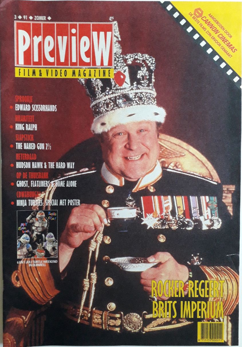 PREVIEW (NL) magazine side cover Issue 3 Summer 1991