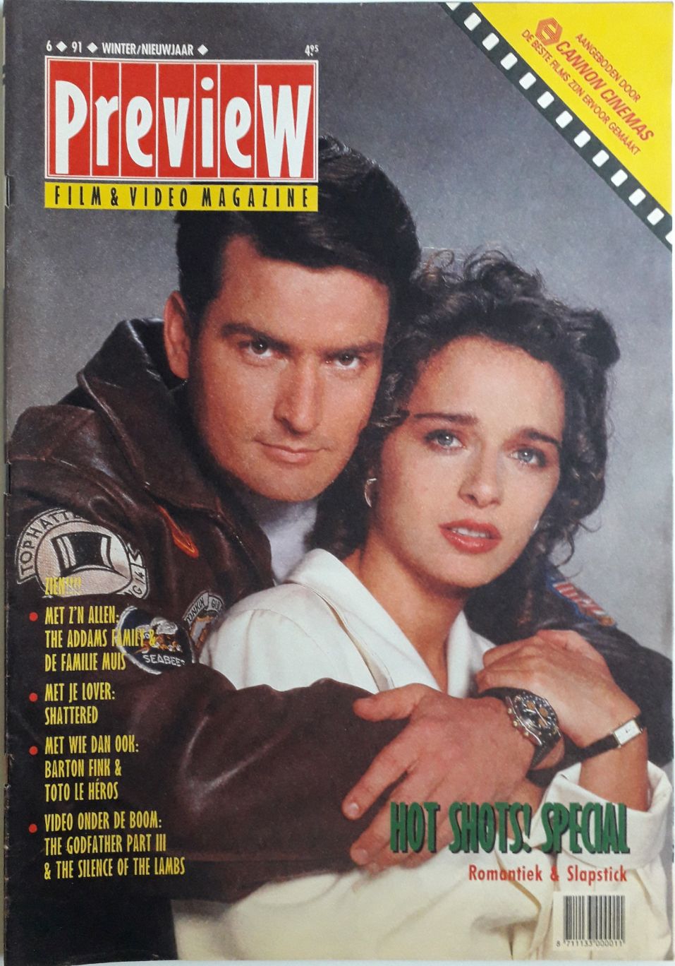PREVIEW (NL) magazine side cover Issue 6 Winter 1991
