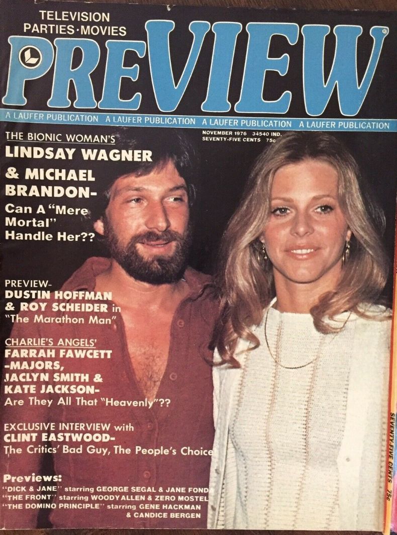 PREVIEW (Laufer) magazine side cover  Vol 1 No  3  November 1976