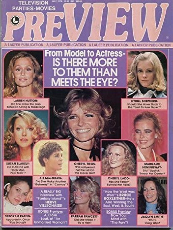 PREVIEW (Laufer) magazine side cover  Vol 2 # 11  July 1978
