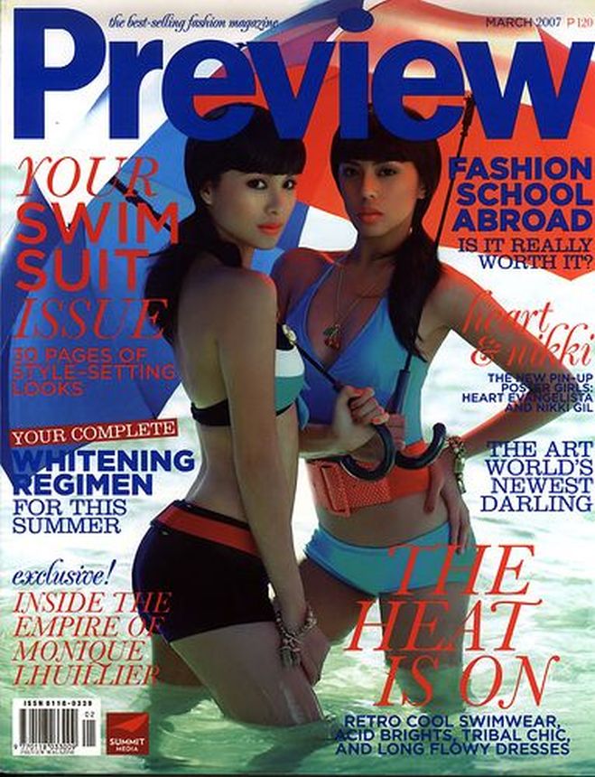 PREVIEW PHILIPPINES magazine side cover  March 2007