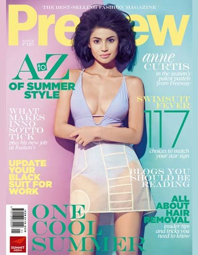 PREVIEW PHILIPPINES magazine side cover  March 2008