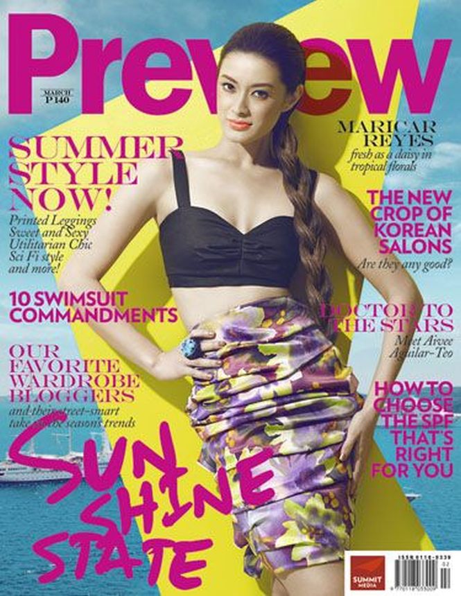 PREVIEW PHILIPPINES magazine side cover  March 2010