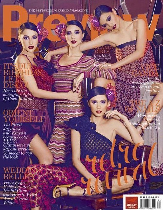 PREVIEW PHILIPPINES magazine side cover  June 2011