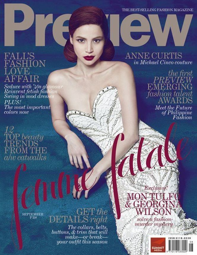 PREVIEW PHILIPPINES magazine side cover  September 2011
