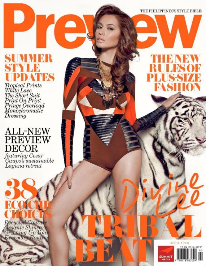 PREVIEW PHILIPPINES magazine side cover  April 2012