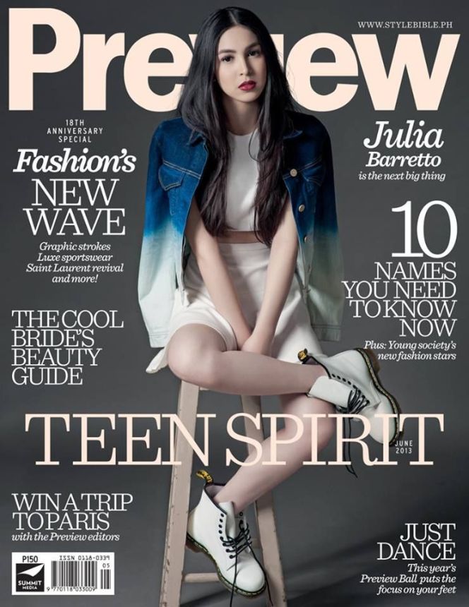 PREVIEW PHILIPPINES magazine side cover  June 2013