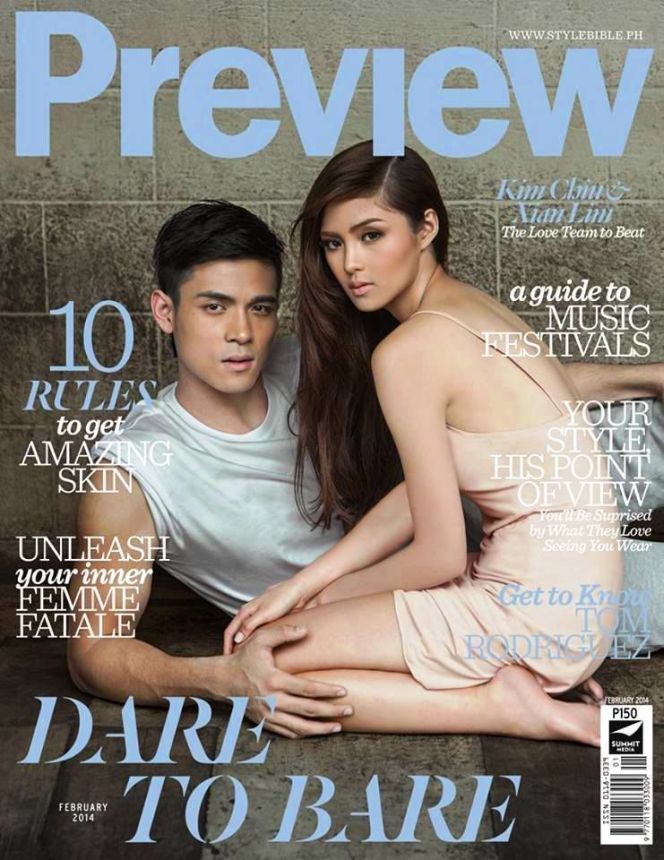 PREVIEW PHILIPPINES magazine side cover  February 2014