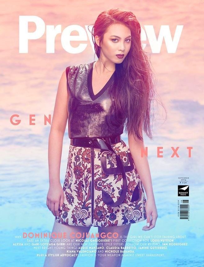PREVIEW PHILIPPINES magazine side cover  September 2014