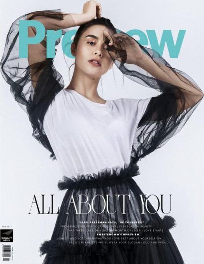 PREVIEW PHILIPPINES magazine side cover  February 2017