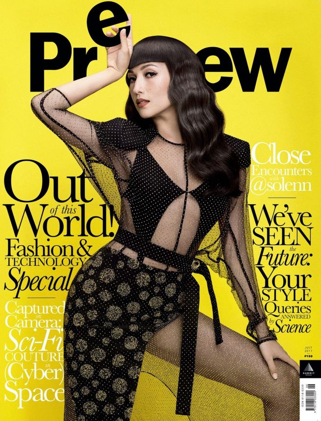 PREVIEW PHILIPPINES magazine side cover  July 2017