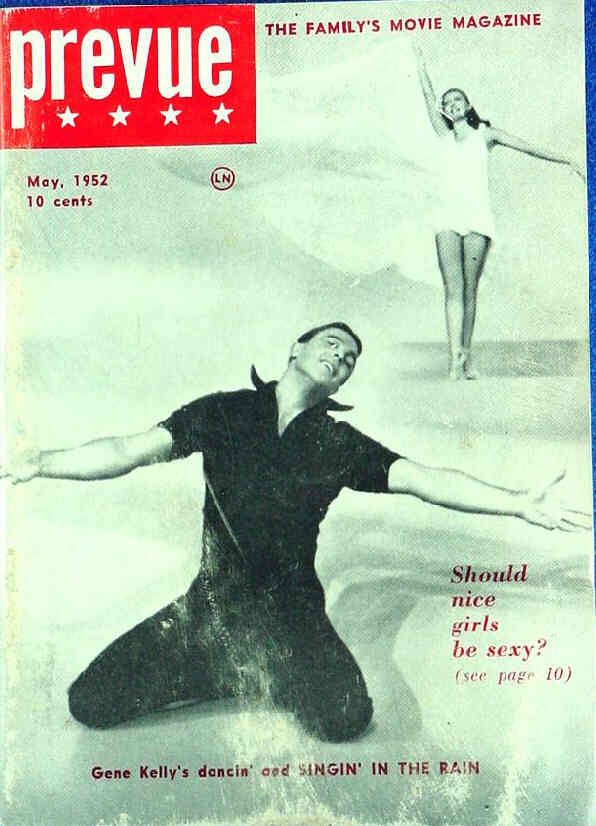 PREVUE (50s) magazine side cover  Vol 1 # 1 May 1952