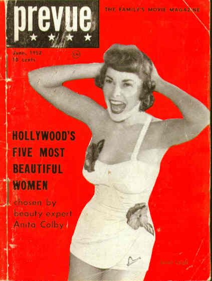 PREVUE (50s) magazine side cover  Vol 1 # 2 June 1952