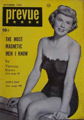 PREVUE (50s) magazine side cover  Vol 1 # 4 October 1952