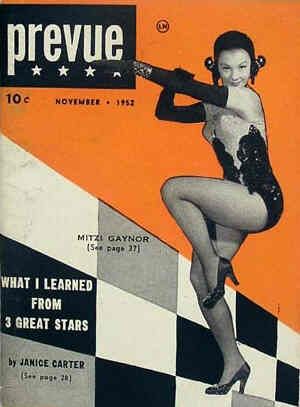 PREVUE (50s) magazine side cover  Vol 1 # 5 November 1952