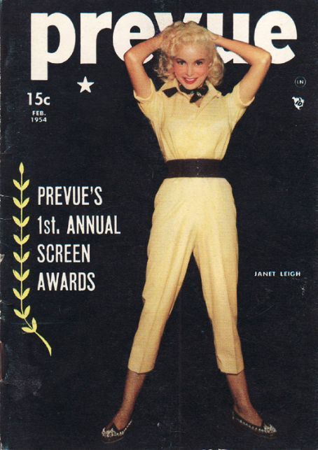 PREVUE (50s) magazine side cover  Vol 4 # 2 February 1954
