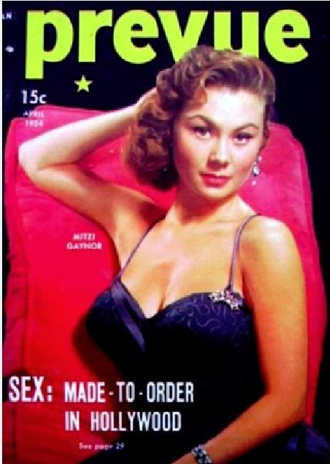 PREVUE (50s) magazine side cover  Vol 4 # 4 April 1954