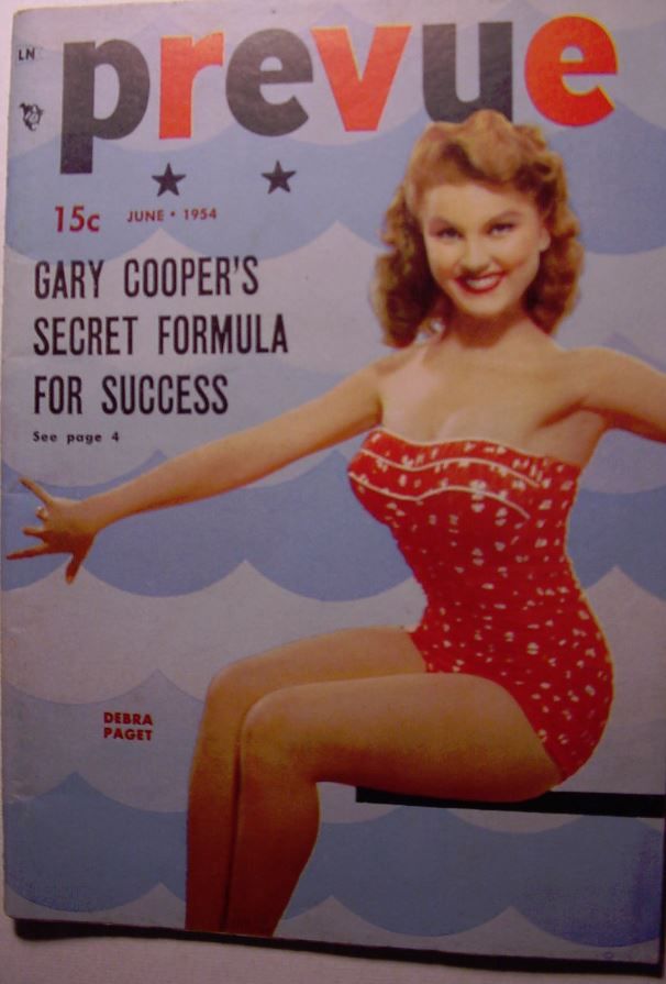 PREVUE (50s) magazine side cover  Vol 4 # 6 June 1954